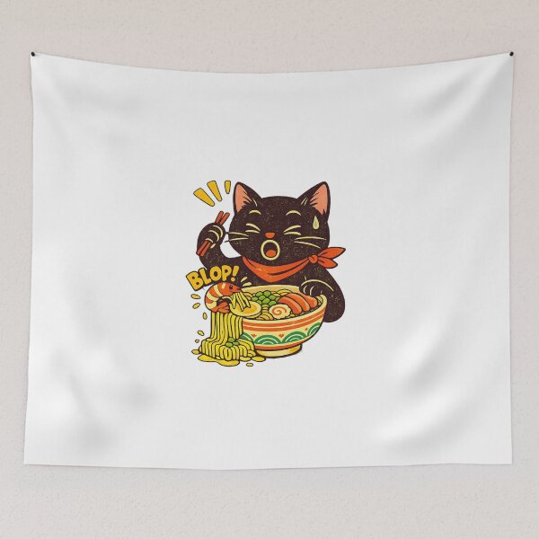 Item preview, Ramen Cat – Noodle Splash designed and sold by LuveraxArt.