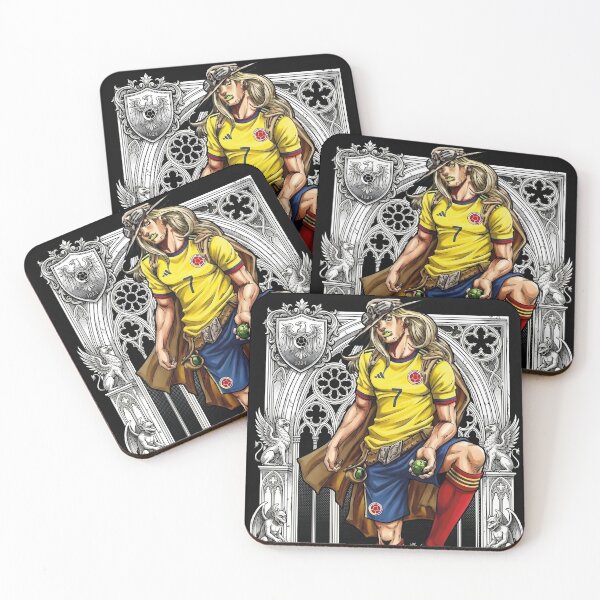 Item preview, Colombian Football Hero, Gothic Cape and Ball designed and sold by moosesclub.