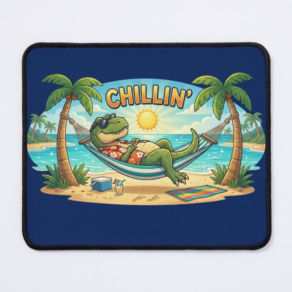 Item preview, Chillin' T-Rex: Tropical Summer Dinosaur designed and sold by TB-73.