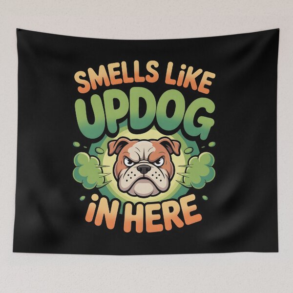 Item preview, Smells Like Updog in Here : Daddy Joke Sarcastic Humor Funny Dog Meme Fart Joke For Dog Lovers designed and sold by NewaveBoutique.