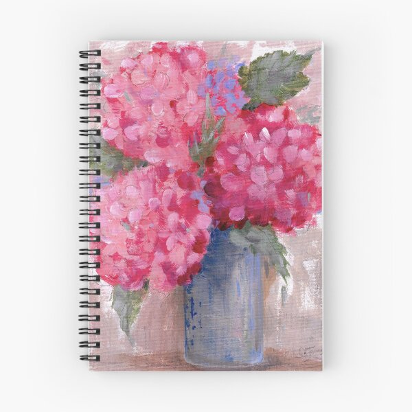 Item preview, Festive Pink Hydrangeas designed and sold by ckjonesart.