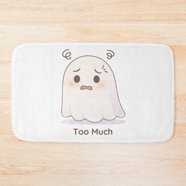 Item preview, Too Much Ghost | Cute Kawaii Aesthetic | Overwhelmed Mood Design designed and sold by The Mood Index.