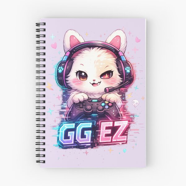Item preview, Cute Gamer Cat GG EZ Kawaii Design designed and sold by Hannah-Yei.