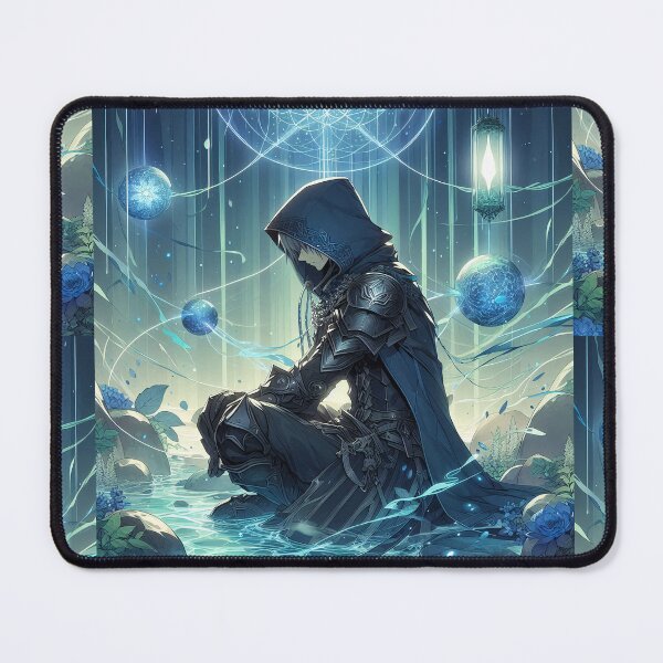 Item preview, Eternal Echoes: The Hooded Knight's Vigil within the Celestial Pool designed and sold by MouradStudio.