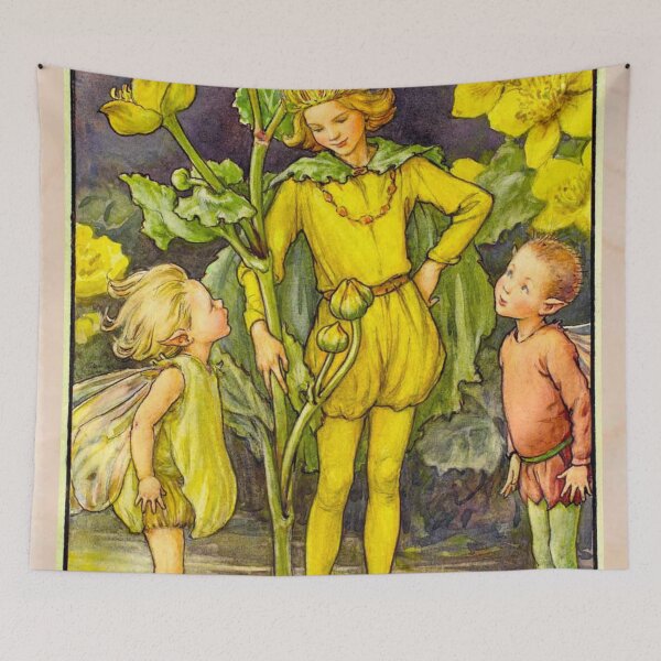 Item preview, Golden Kingcup Fairy Garden - Cicely Mary Barker designed and sold by LunaCansada.