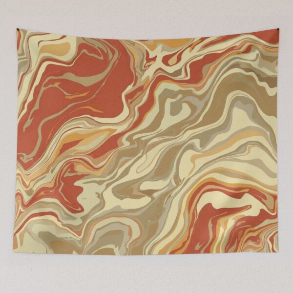 Item preview, Retro Mind Melt – Psychedelic Liquid Swirl Design designed and sold by Dhenin Studio.