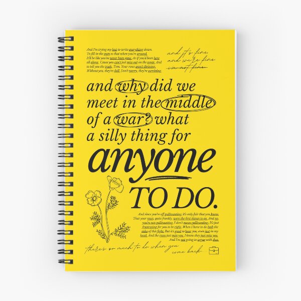Item preview, 'DEAR BILL' (Mincemeat #2) lyric design designed and sold by Stagey Aesthetics.