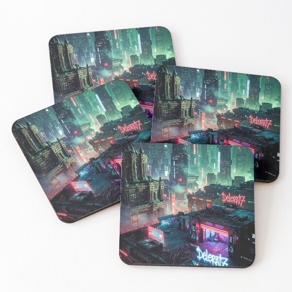Item preview, Rooftop Nights 2 - Cyberpunk Sci Fi Art concept designed and sold by Delerat7.