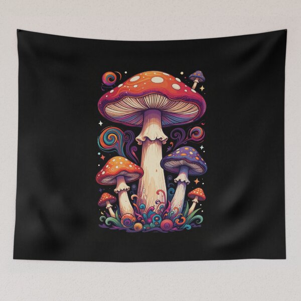 Item preview, Psychedelic Mushrooms designed and sold by PatronesKawai.