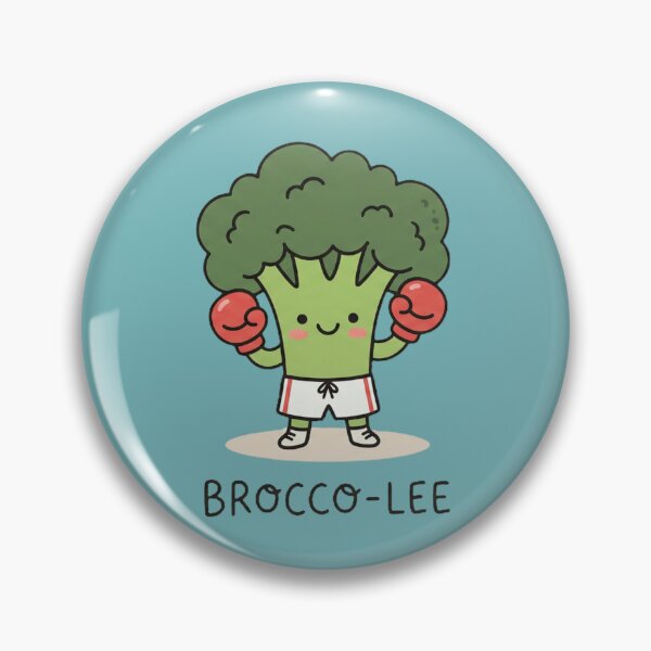 Item preview, Brocco-Lee - Funny Broccoli Boxing Pun designed and sold by TinyJoy Studio.