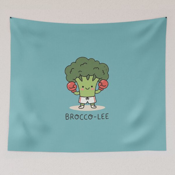 Item preview, Brocco-Lee - Funny Broccoli Boxing Pun designed and sold by TinyJoy Studio.