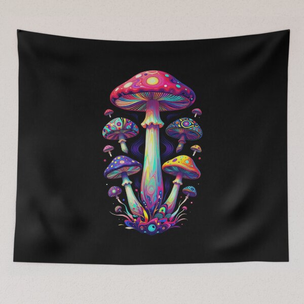 Item preview, Psychedelic Mushrooms designed and sold by PatronesKawai.
