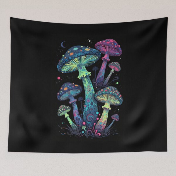 Item preview, Psychedelic Mushrooms designed and sold by PatronesKawai.