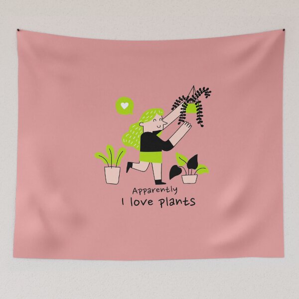 Item preview, Apparently I love plants, Plant lovers designed and sold by HoppingCreation.