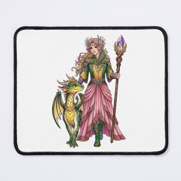Item preview, The Elf Girl and the Dragon designed and sold by PP&RAINBOW SHOP.