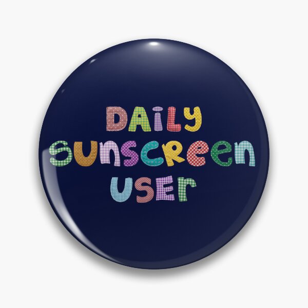 Item preview, Daily Sunscreen User (Lettering) designed and sold by Clustered Cocci.