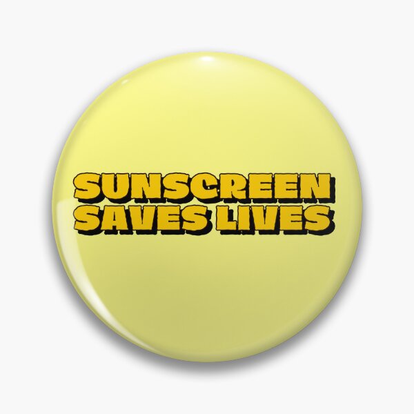 Item preview, Sunscreen Saves Lives (Yellow) designed and sold by Clustered Cocci.