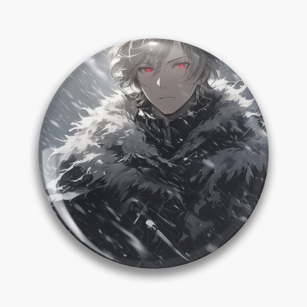 Item preview, Crimson Gaze in the Whiteout: The Stoic Wolf of the Frozen Wasteland designed and sold by MouradStudio.