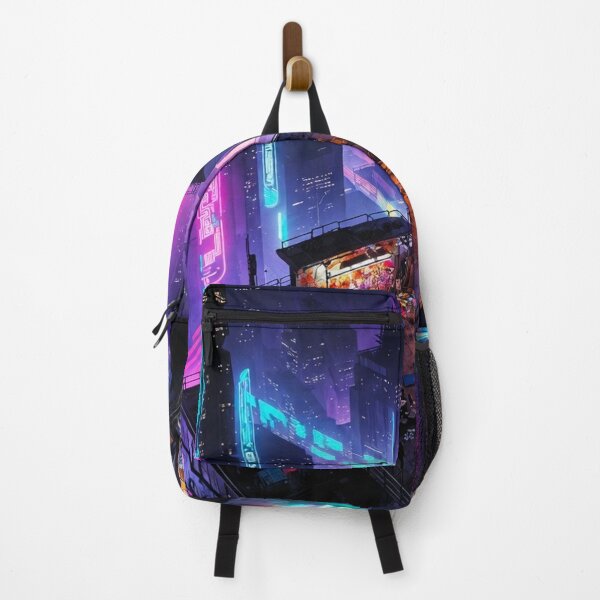Item preview, High Above the Neon Clouds - Cyberpunk Sci Fi Art concept designed and sold by Delerat7.