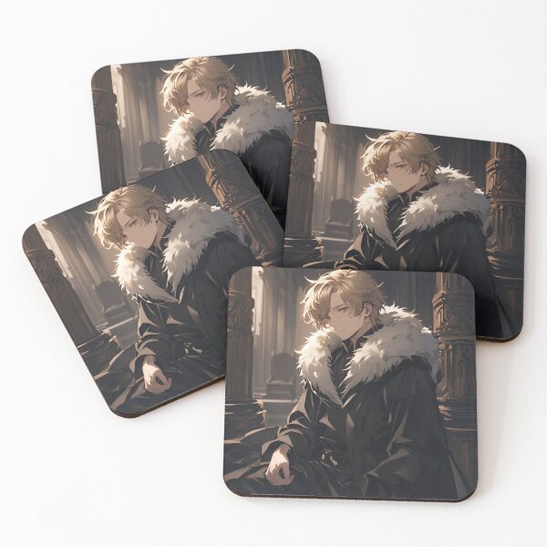 Item preview, Royal Solitude: The Melancholic Anime Prince in the Sunlit Castle Hall designed and sold by MouradStudio.
