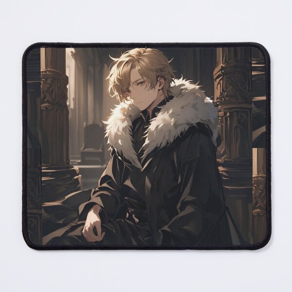 Item preview, Royal Solitude: The Melancholic Anime Prince in the Sunlit Castle Hall designed and sold by MouradStudio.