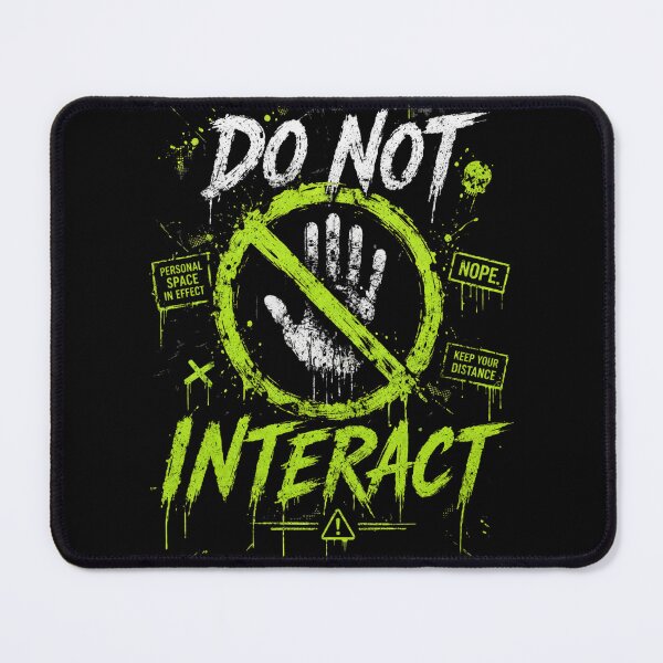 Item preview, Do Not Interact – Anti Social Dark Streetwear Design designed and sold by ElsterCreative.