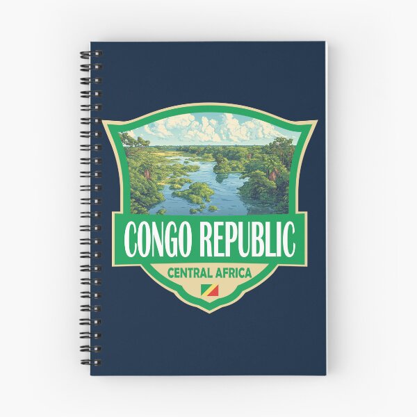 Item preview, Republic of the Congo Illustration Retro Badge designed and sold by KrisSidDesigns.