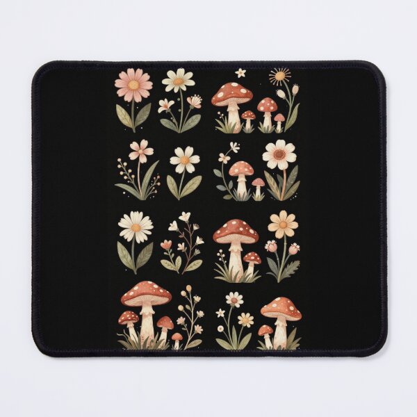 Item preview, Daisies and Mushrooms designed and sold by PatronesKawai.