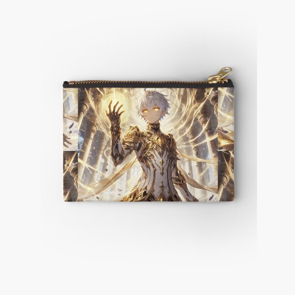Item preview, Divine Awakening: The Celestial Anime Paladin Commanding Radiant Light in the Ancient Ruins designed and sold by MouradStudio.