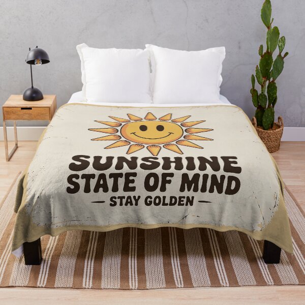 Item preview, Sunshine State of Mind Retro Smiley Face Vintage Aesthetic designed and sold by EpicLuck.