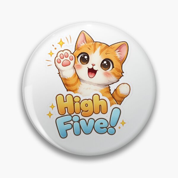 Item preview, High five! cat designed and sold by Tur-estore.