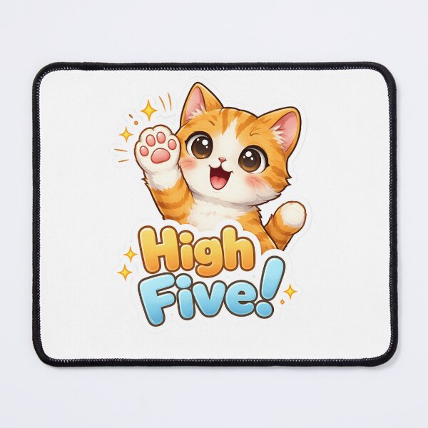 Item preview, High five! cat designed and sold by Tur-estore.