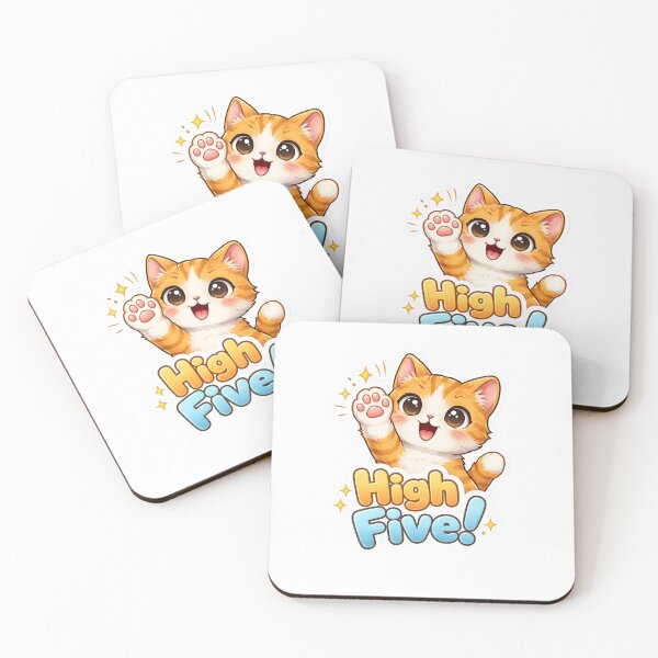 Item preview, High five! cat designed and sold by Tur-estore.