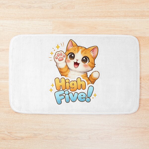 Item preview, High five! cat designed and sold by Tur-estore.
