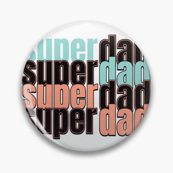 Item preview, 'Super Dad' SVG Typographic Design - Retro Stacked Style, Father's Day Gift designed and sold by KMMODERNDESIGNS.