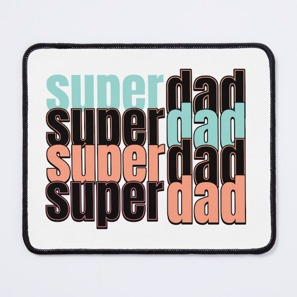 Item preview, 'Super Dad' SVG Typographic Design - Retro Stacked Style, Father's Day Gift designed and sold by KMMODERNDESIGNS.