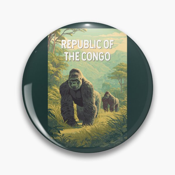 Item preview, Republic of the Congo Illustration Travel Art Vintage designed and sold by KrisSidDesigns.