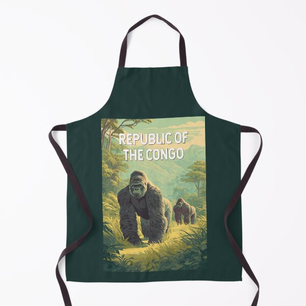 Item preview, Republic of the Congo Illustration Travel Art Vintage designed and sold by KrisSidDesigns.