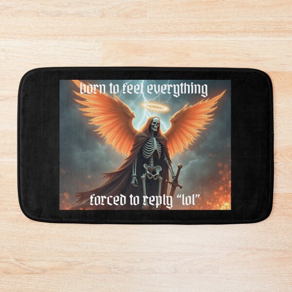 Item preview, born to feel everything forced to reply "lol", Gen Z Ironic Meme  designed and sold by Emmachenn / WineDronk Shop.