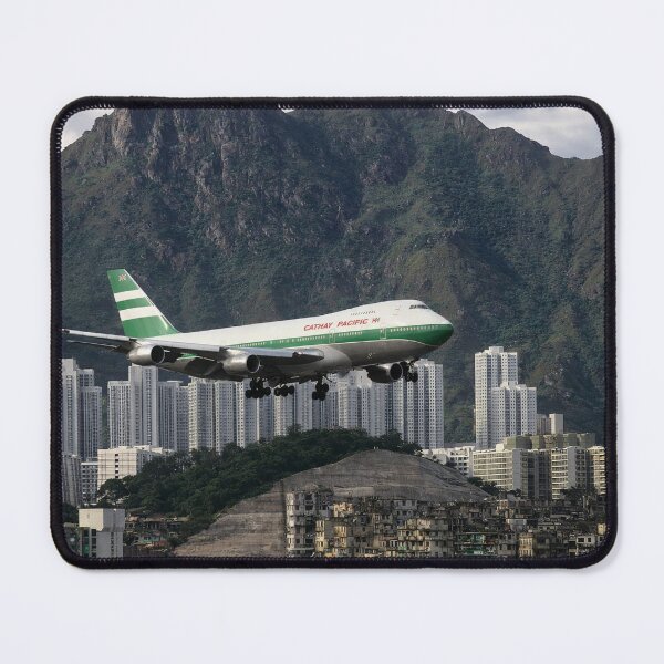 Item preview, Final Approach Over Kowloon – Cathay Pacific 747 Above Kai Tak designed and sold by Myōhō Print Co..