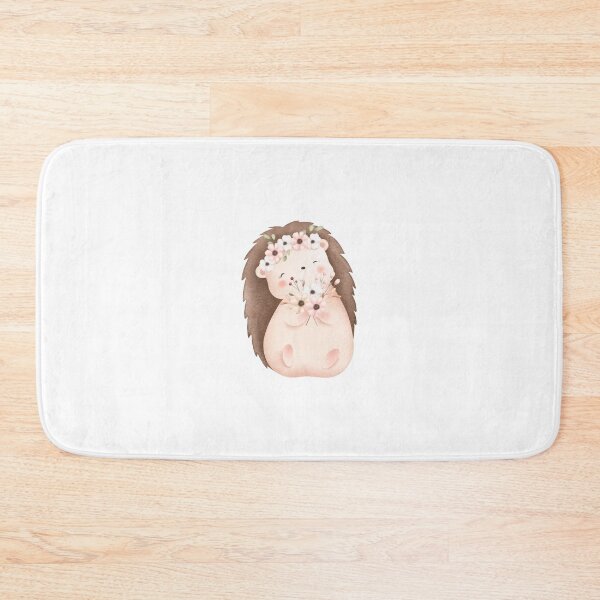 Item preview, Watercolor Hedgehog with Spring Flowers - Adorable Woodland Nature Gift designed and sold by FuzionRaptor.