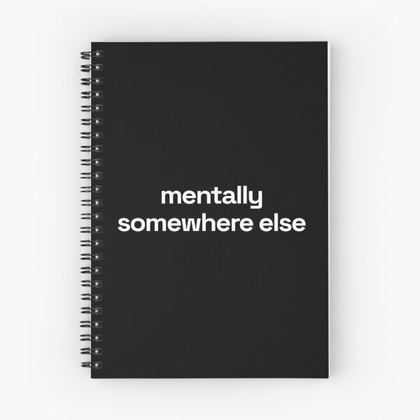 Item preview, Mentally somewhere else (Black ed.) designed and sold by NotToday-studio.