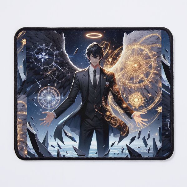 Item preview, Duality of the Cosmos: The Suited Celestial Arbiter Commanding Light, Shadow, and Sacred Geometry designed and sold by MouradStudio.