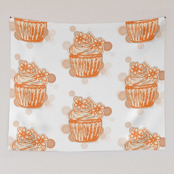 Item preview, Cupcake with Flowers - Cool Illustration designed and sold by iamKRUK.
