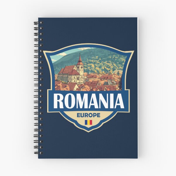 Item preview, Romania Illustration Retro Badge designed and sold by KrisSidDesigns.