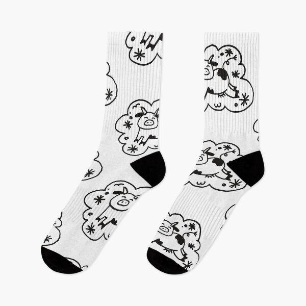 Item preview, Childlike Cow in Cloud Cute Doodle designed and sold by Pryhozha.