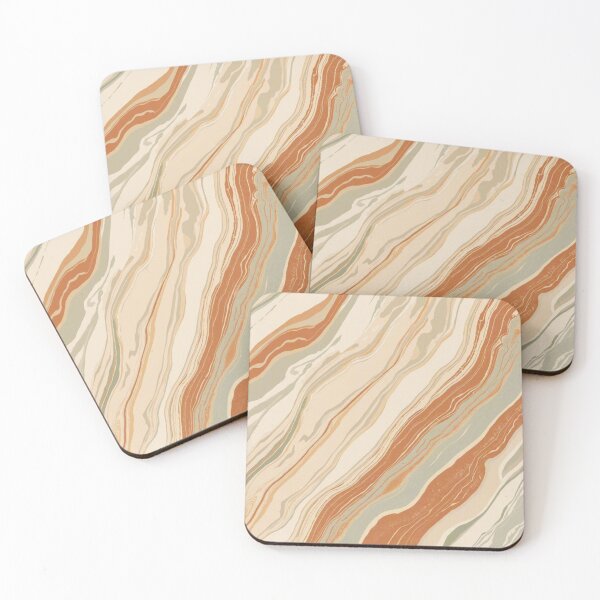 Item preview, Warm Retro Flow – Abstract 70s Swirl designed and sold by Dhenin Studio.