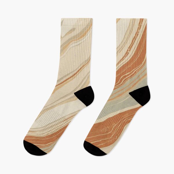 Item preview, Warm Retro Flow – Abstract 70s Swirl designed and sold by Dhenin Studio.