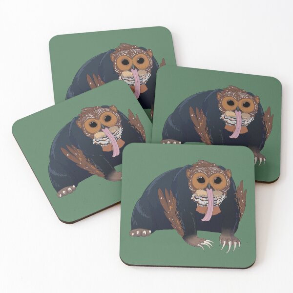 Item preview, Sun Bear + Spotted Wood Owl designed and sold by khalico.