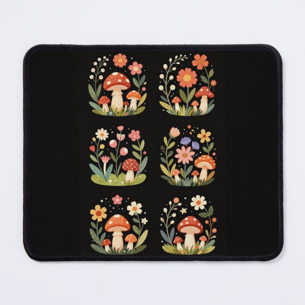 Item preview, Daisies and Mushrooms designed and sold by PatronesKawai.